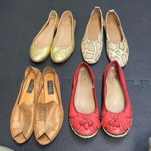 Lot of 5 pairs shoes Tory Burch Everlane Sorel Everybody BZ Moda AS IS